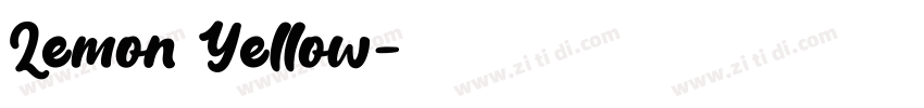 Lemon Yellow字体转换